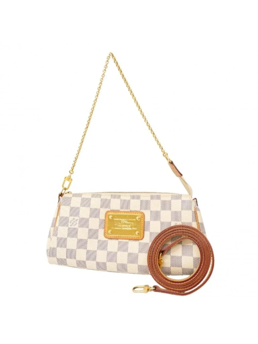 Louis Vuitton Handbag Damier Azur White 2-Way
